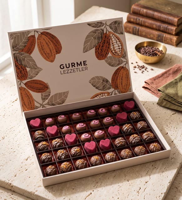Lotus Biscoff® ve Kalp Kekli Büyük Gurme Lezzetler Kutusu